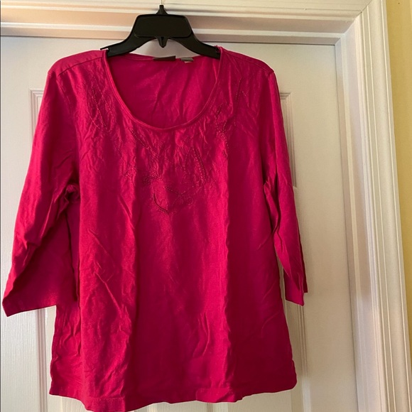 Chico's Tops - Additions by Chicos embroidered tee